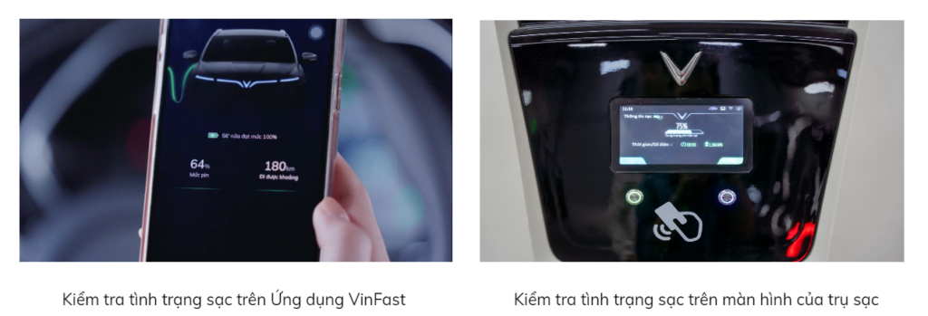 Hướng dẫn sạc pin ô tô điện VinFast